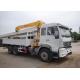 10 Wheels 10T Truck Bed Mounted Crane Straight Boom Q235 Carbon Steel Box Material