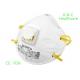 Surgical Respirator FFP2 Face Mask With Valve / 4 Ply Dust Mask Cup Shape White