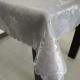 BSCI audit passed-Hot selling products-100% Polyester Jacquard table cloth for grey color