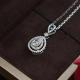 AAA Gems Moissanite Jewelry Necklace White Gold With VVS Clarity Grade