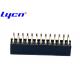 1.27 Mm DIP Female Header Connector Double Row U Type Terminal