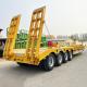 2023 TITAN Best Selling 4 Axle 80-100 Ton Excavator Lowbed Semi Heavy Haul Trailer for Sale Manufacturers