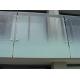 ISO12543 Balcony Glass Railing , Frameless Glass Railings For Decks