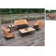 YLX-RN-001 Rattan Sofa Chairs and Table for Outside use 5 sets