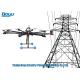 Professional UAV Drone / Unmanned Aerial Vehicle For Line Cable Construction Pilot Rope