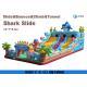 playground equipment land slide inflatable shark slide for kids