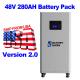 Wholesale USA warehouse Stock 48V 280ah DIY Lifepo4 Lithium battery Standing Kits with LCD screen