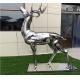 Durable Stainless Steel Garden Metal Animal Sculptures Outdoor With Mirror Color