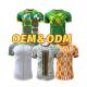 OEM ODM Africa Cup Jersey Customized size S M L XL 2XL 100% Polyester farbic