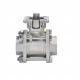 Three-piece ball valve high platform 304 stainless steel 3PC wire welded 1 2 dn15/20/25 pneumatic valve