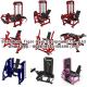 Gym Fitness Equipment Seated Iso-Lateral Leg Extension Prone Curl combo exercise machine