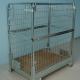 Wire Mesh Storage Cages Stock Metal Heavy Duty Container 2 Layers