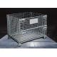 Durable Wire Mesh Storage Cages / Industrial Storage Cage Movable