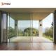 Custom Aluminium Double Glass Sliding Door Windproof Waterproof