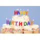 Colorful Happy Birthday Candle Letters 13 PCS For Party Non Toxic Smokeless