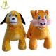 Hansel coin operated walking animal motorized rides and mototrized plush animal electric scooter with walking animals