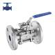 Stainless Steel CF8 CF8M 3PC Full Bore Ball Valve Lockable Standard