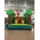Simple Themed Pink Leopard Kids Inflatable Bounce House Without Roof PVC Material