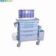 ABS Anesthesia Trolley 780 X 475 X 920mm Plastic Steel Columns
