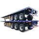 20ft Flatbed Truck Trailer 60T Three Axle Flatbed Semi Trailer ISO