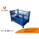Galvanized Metal Stackable Pallet Cages Durable Rigid Wire Mesh Box Pallet