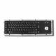 Vandal Resistant IK07 Black Metal Keyboards With Trackball USB Interface