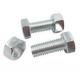 Double Thread Stud Hex Head Bolt Steel Material With Two Nuts ISO4032