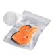 Zipper Embossed Plastic Heat Seal Food Bags Bidirectional Pattern Vacuum