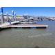 Durable Floating Dock Bridge Marina Pontoon Walkway With Wood Decking