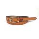 2.0cm Women's Skinny Genuine Leather Belts With Embossed Croco
