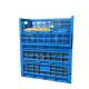 Foldable Mesh Plastic Chicken Chick Cage Crate with Storage Box For Poultry in Blue PP
