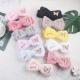 Pink  Red Black Wash Face Elastic Hair Band Cute Butterfly Bow Soft Makeup Headband