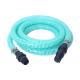 Flexible PVC Spiral Suction Hose Assembly / Vacuum Pump Pipe With Fittings