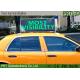 High Resolution P5 Waterproof Taxi LED Advertising Sign 110-240V Input