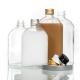 300Ml 500Ml Liquor Glass Flat Bottle With Aluminum Lid