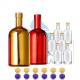 Empty 500ml/750ml Clear Mini Liquor Bottles with Logo Sleek Whisky Wine Spirit Bottles