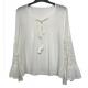 Beautiful White Fashion Ladies Blouse With Pin - Tuck Embroidered Design For Women