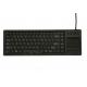 89-key black medical PC keyboard with rugged ABS full size and touch screen