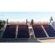 Compact Flat Plate Solar Water Heater Blue Film Coating Solar Collector