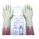 Natural White Color Sterile Latex Surgical Gloves Disposable With Rolled Rim
