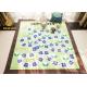 Plush Fabric Material Modern Floor Rugs For Living Room / Bedroom / Dining Room