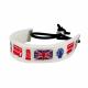 Custom Fashion Bracelet Embroidered Technics Union Jack Design