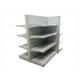 Custom Color Supermarket Display Shelving 4 Layers Corrosion Resistant