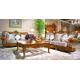 ISO14001 ODM Hotel Luxury Living Room Furniture Recliner Antique Style Sofa Set