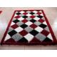 Multi Polyester Mixed Boxes Shaggy Carpet Rug