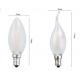 C35 E14 Edison COG lamp LED Filament Bulb Candelabra Light clear and forsted milky cover