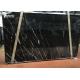 selected popular black marble nero marquina marble slab 20mm thick