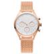 Gold Watch White Face Womens , Big Dial Wrist Watches For Ladies