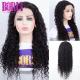 Brazilian Water Wave Human Hair , Transparent Lace Frontal Wig HD Lace Wig