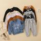 Children'S Letter Print Long Sleeved Clothes Two Piece